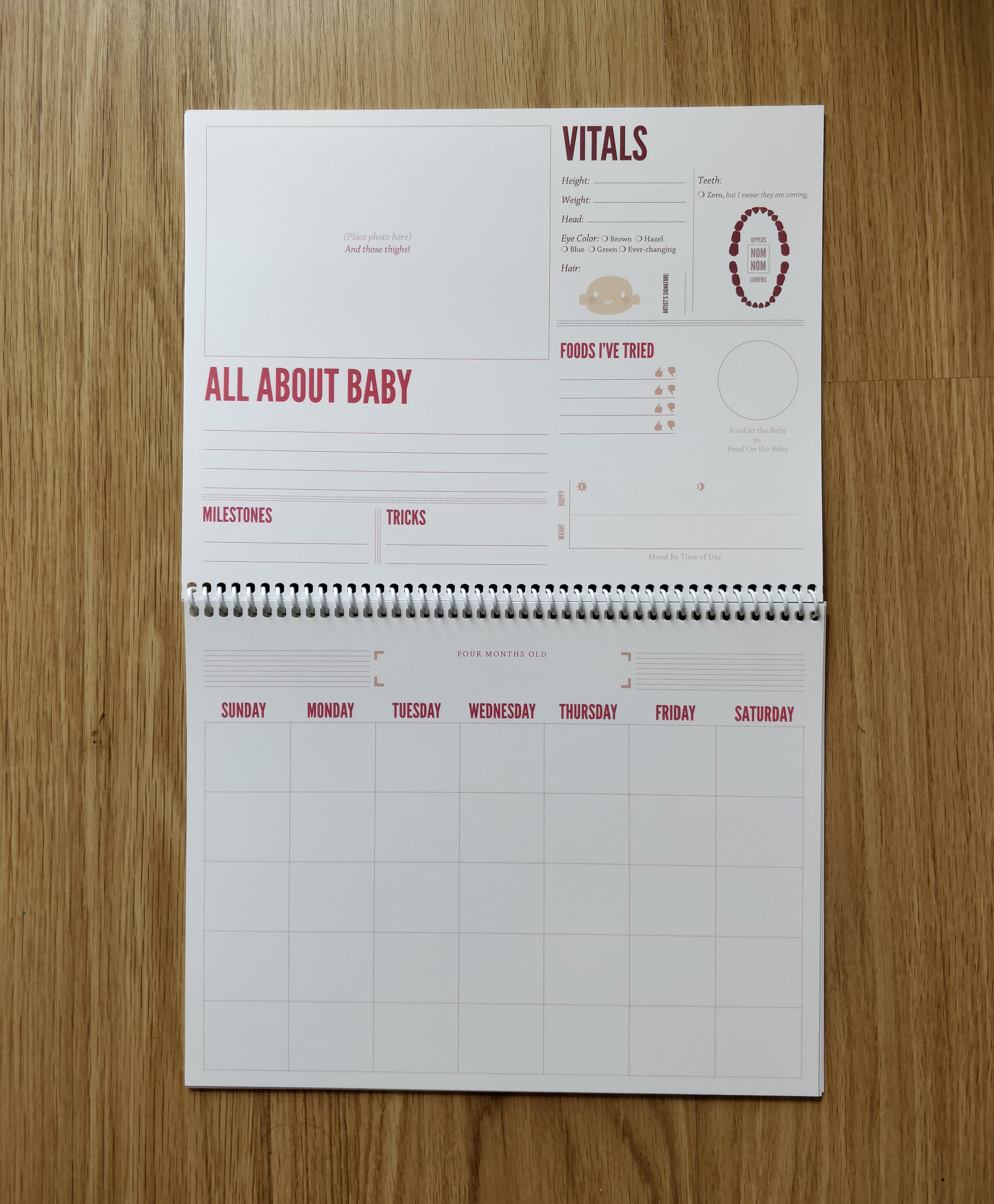 Baby's First Annual Report PINK! Edition: An Undated 13-Month Calendar