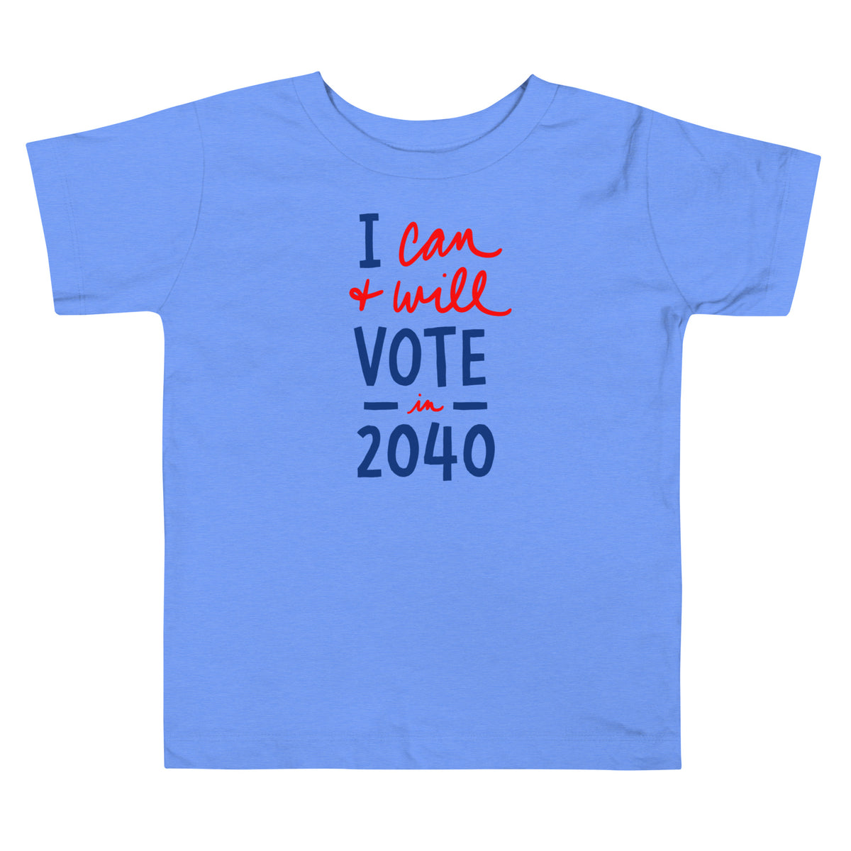 Toddler Voting T-shirt- I can + will vote!