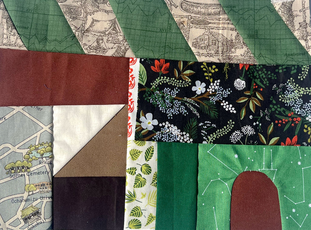 The First Step is a Doozy. Quilt Block
