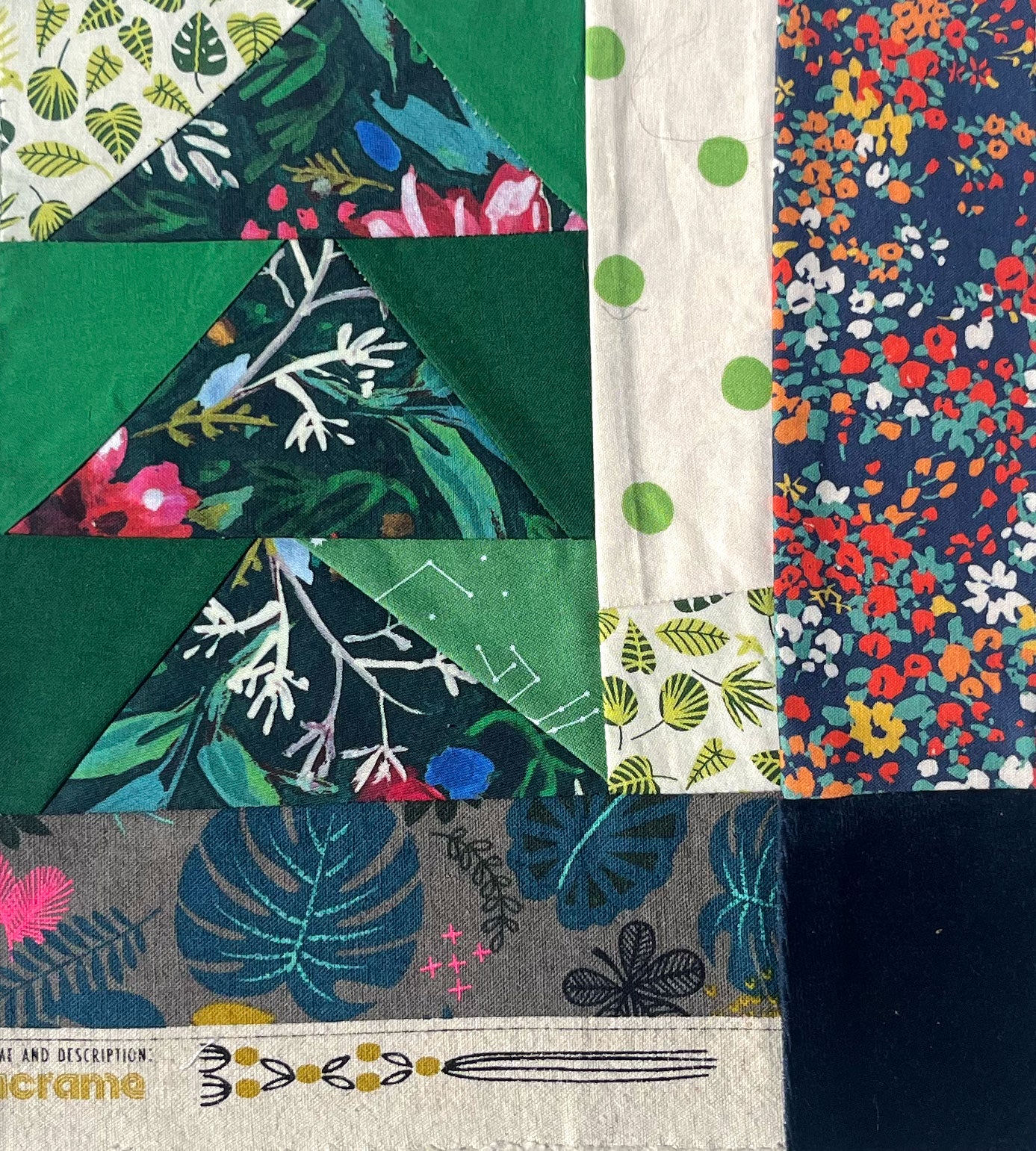 Good Luck, Artemis. Quilt Block