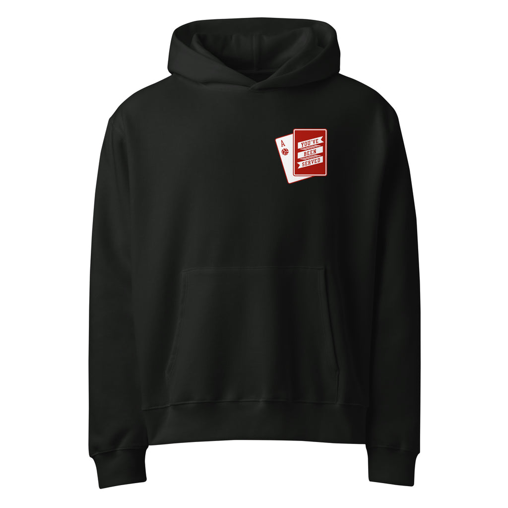 You've Been Served Volleyball Hoodie Vintage Black
