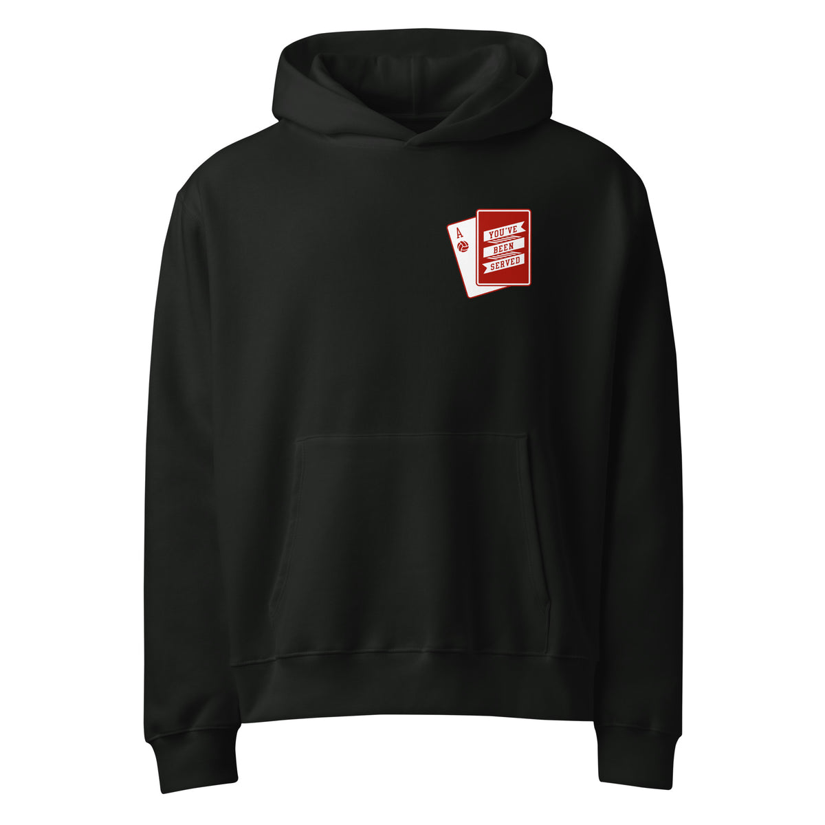 You've Been Served Volleyball Hoodie Vintage Black
